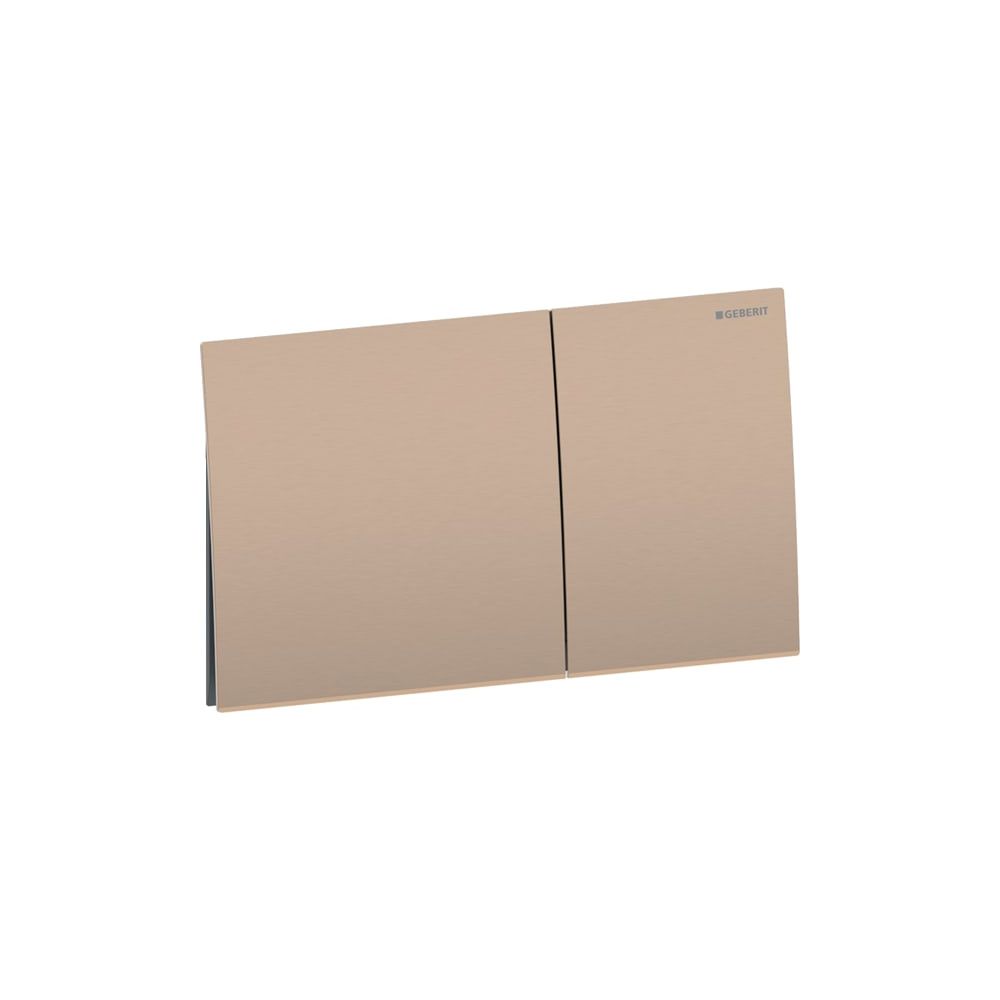 Geberit Drückerplatte Sigma70, 2-Mengen-Spülung Square Breite 25cm, Rotgold gebürste... GEBERIT-115622QB1 4025410762337 (Abb. 2)