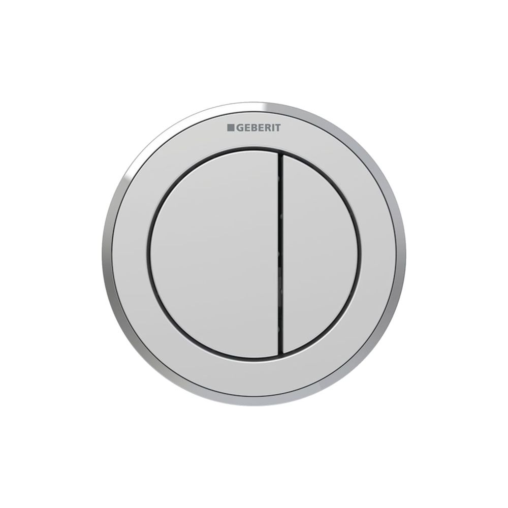 Geberit Typ 10 Fernbetätigung pneumatisch, 2-Mengen-Spülung, Möbeldrücker, Mattchrom... GEBERIT-116057JQ1 4025410740557 (Abb. 1)