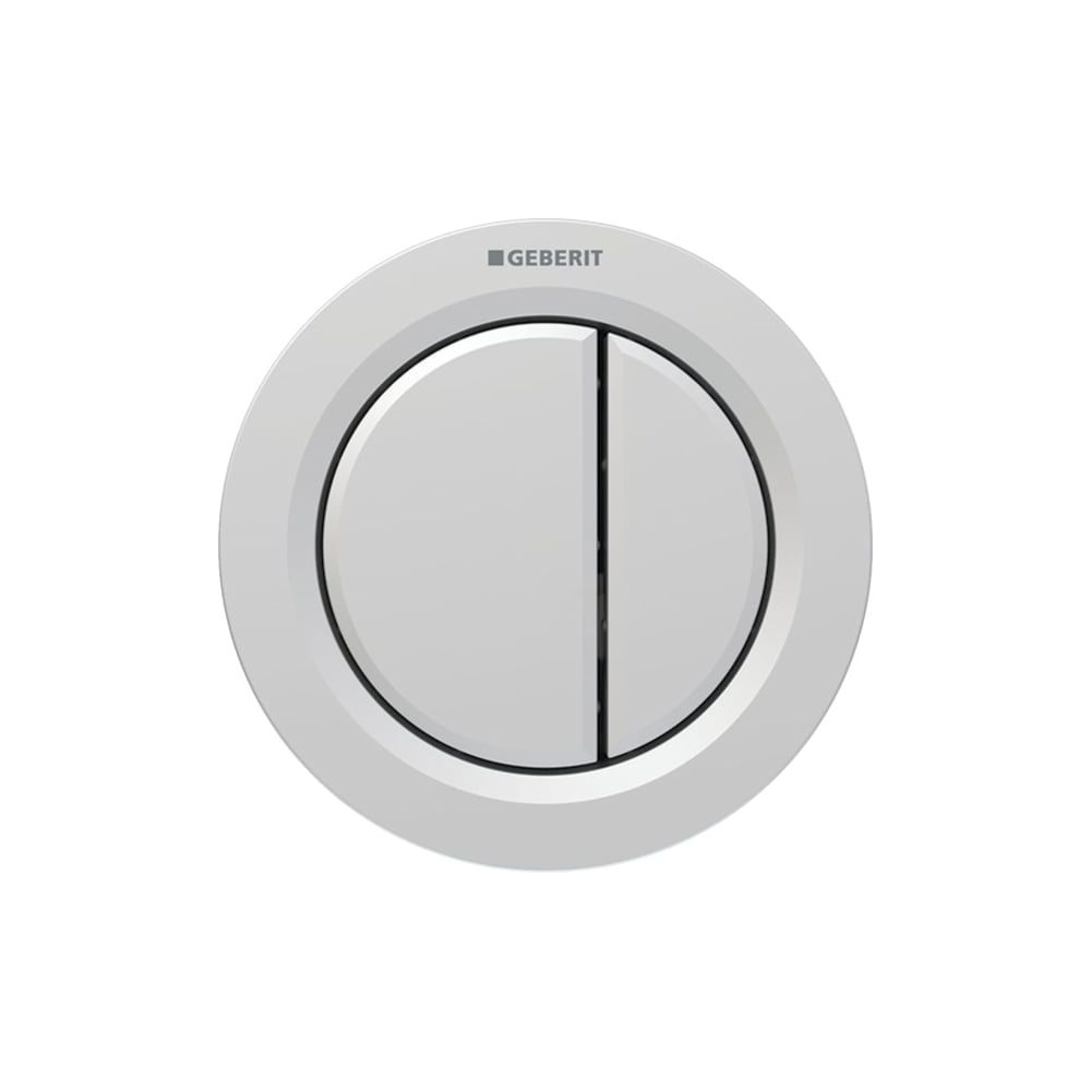 Geberit Typ 01 Fernbetätigung pneumatisch, 2-Mengen-Spülung, Möbeldrücker, Mattchrom... GEBERIT-116050JQ1 4025410741127 (Abb. 1)