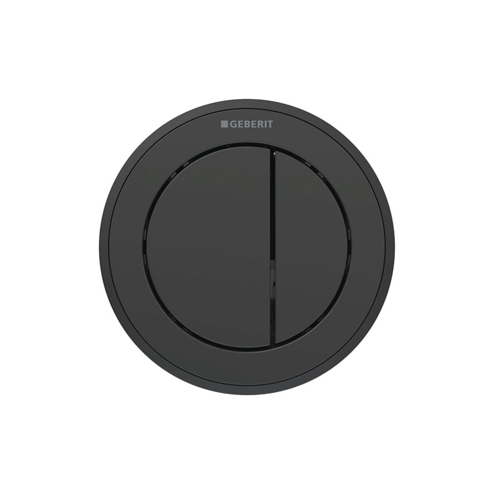 Geberit Typ 10 Fernbetätigung pneumatisch, 2-Mengen-Spülung, Möbeldrücker, Schwarz/M... GEBERIT-116057DW1 4025410740571 (Abb. 1)