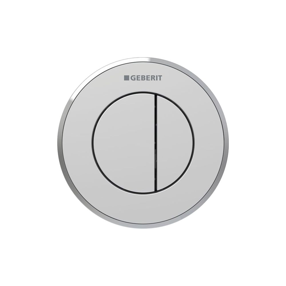 Geberit Typ 10 Fernbetätigung pneumatisch, 2-Mengen-Spülung, Unterputz-Drücker/Mattc... GEBERIT-116055JQ1 4025410740670 (Abb. 1)