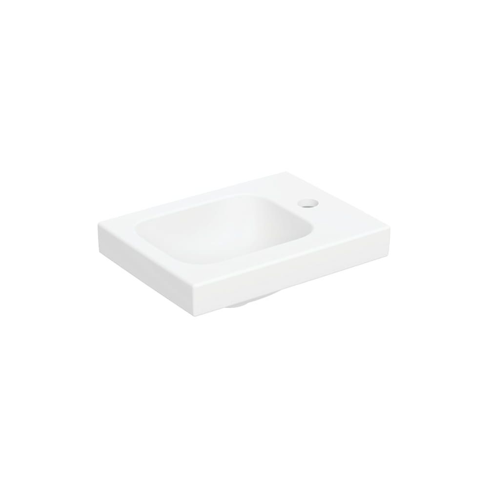 Geberit iCon Light Handwaschbecken 38x13x28cm, Weiß, matt, Hahnloch rechts, ohne Übe... GEBERIT-501830JT1 4025410071781 (Abb. 1)
