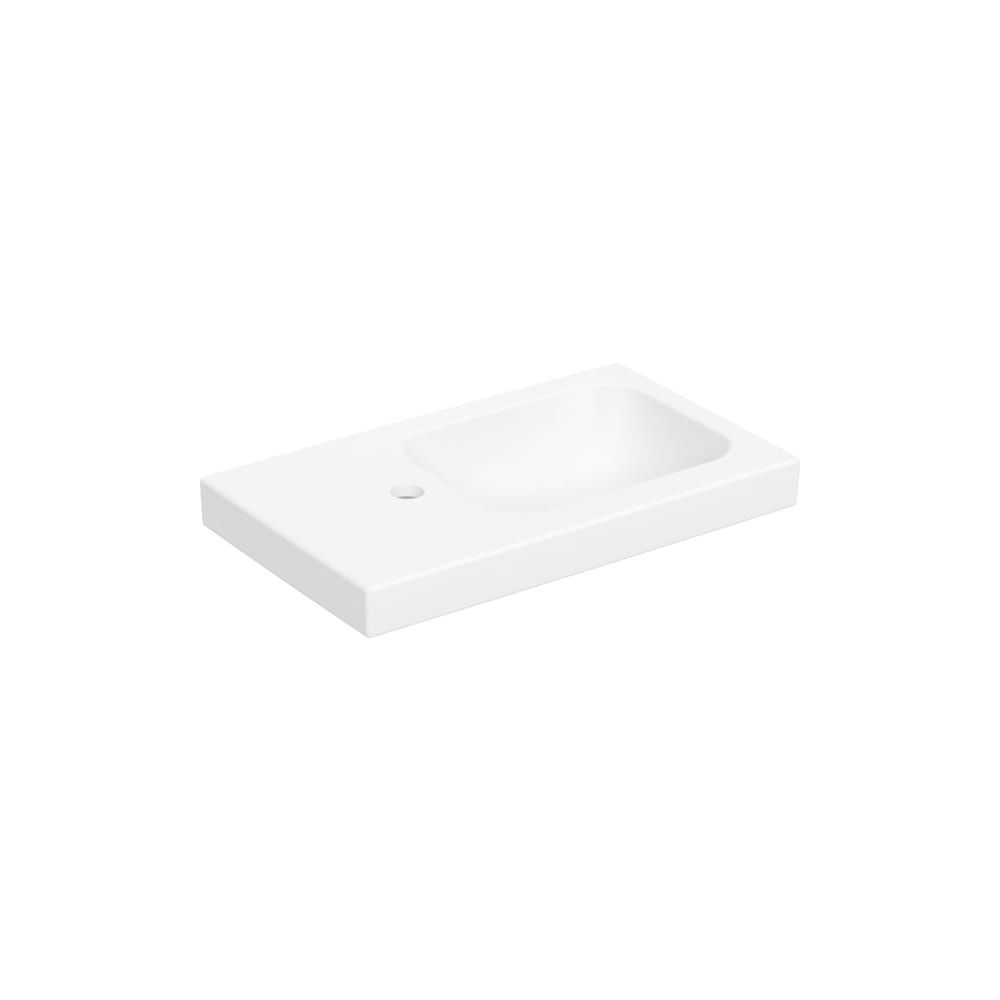 Geberit iCon Light Handwaschbecken mit Ablagefläche 53x13x31cm Weiß matt Hahnloch li... GEBERIT-501833JT1 4025410071798 (Abb. 1)