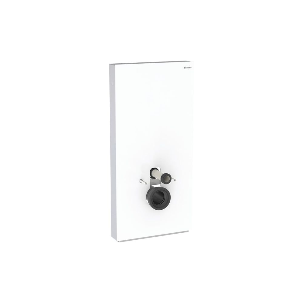 Geberit Monolith Plus Sanitärmodul für Wand-WC 101cm, Frontverkleidung Glas Weiß, Se... GEBERIT-131222SI7 4025410763075 (Abb. 1)