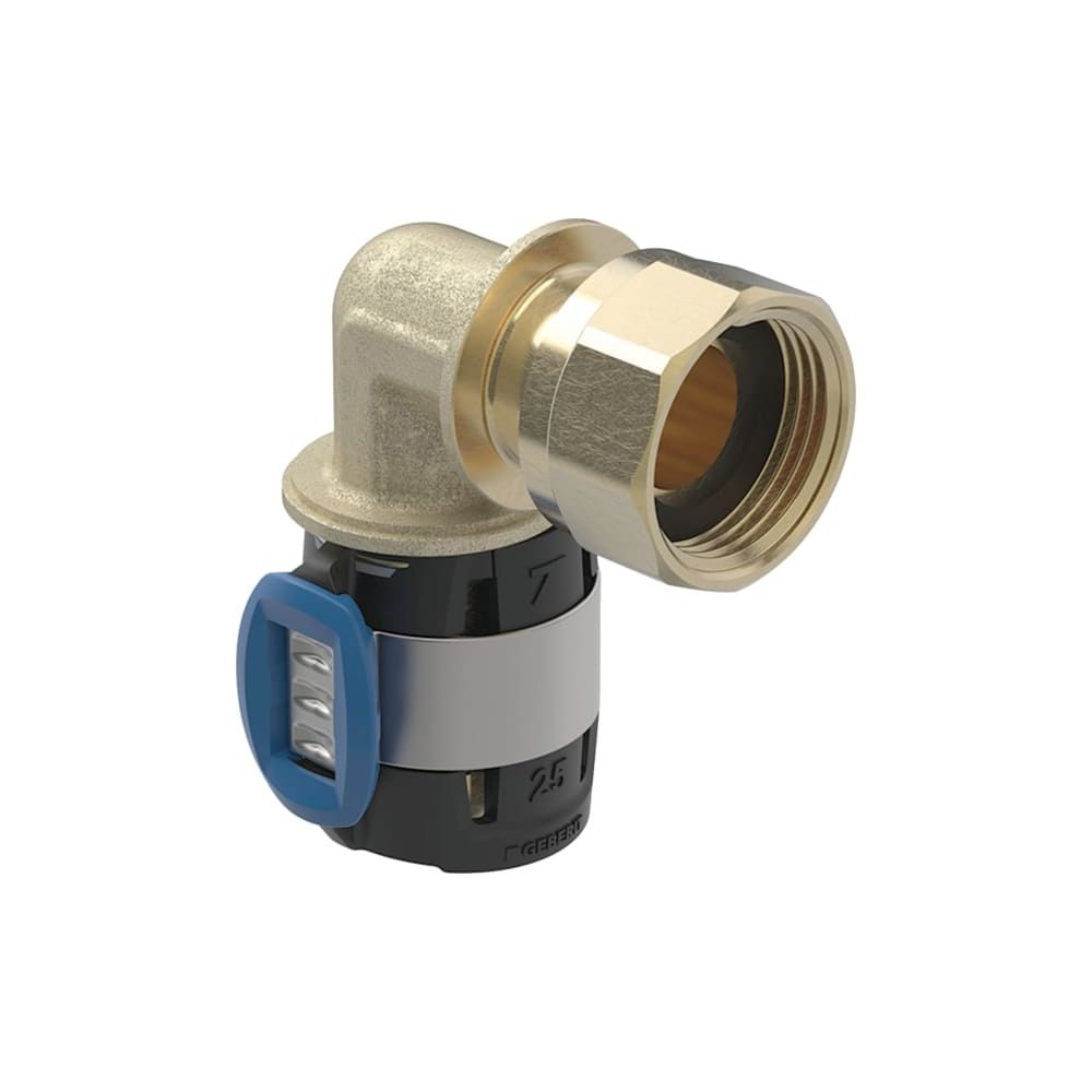 Geberit FlowFit Übergangsbogen 90 Grad mit Überwurfmutter bleifreie Siliziumbronze, ... GEBERIT-620694001 4025410052018 (Abb. 1)
