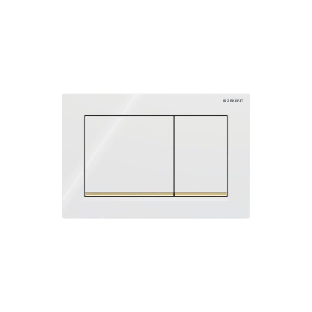 Geberit Omega 20 (ex Omega 30) Drückerplatte, 2-Mengen-Spülung Weiß, vergoldet... GEBERIT-115080KK1 4025416301172 (Abb. 3)