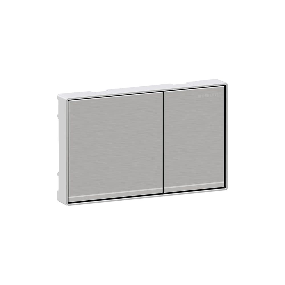 Geberit Betätigungsplatte Omega60, 2-Mengen-Spülung, 114x184x25mm, Zinkdruckguss, Ch... GEBERIT-115081GH1 4025416301301 (Abb. 4)
