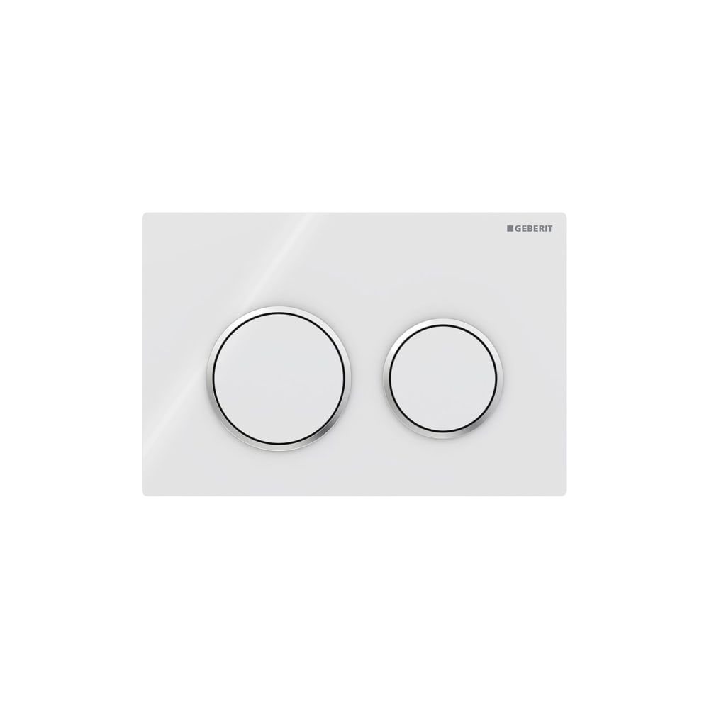 Geberit Kappa 21 Drückerplatte, 2-Mengen-Spülung Platte und Tasten, Weiß, Hochglanz ... GEBERIT-115240KJ1 4025416100256 (Abb. 3)