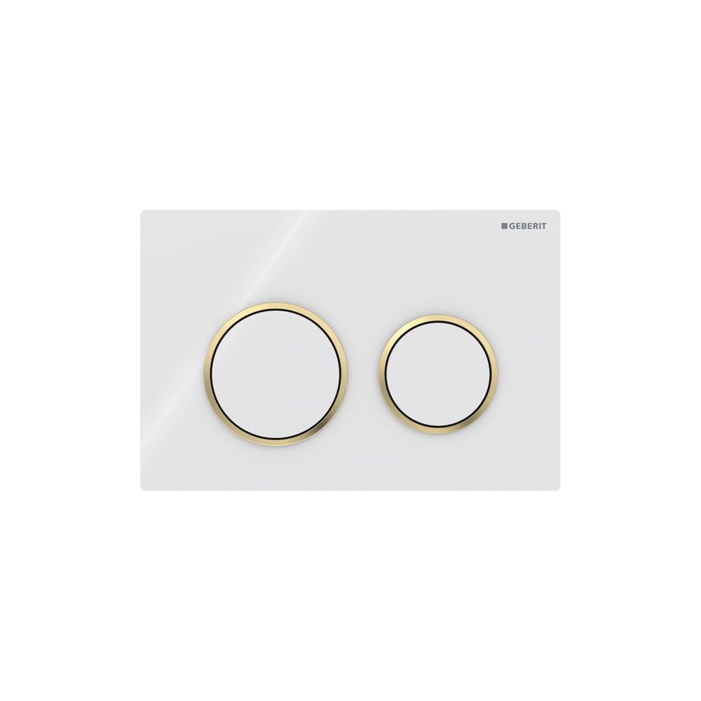 Geberit Omega 20 Drückerplatte, 2-Mengen-Spülung Weiß, vergoldet... GEBERIT-115085KK1 4025416310693 (Abb. 3)