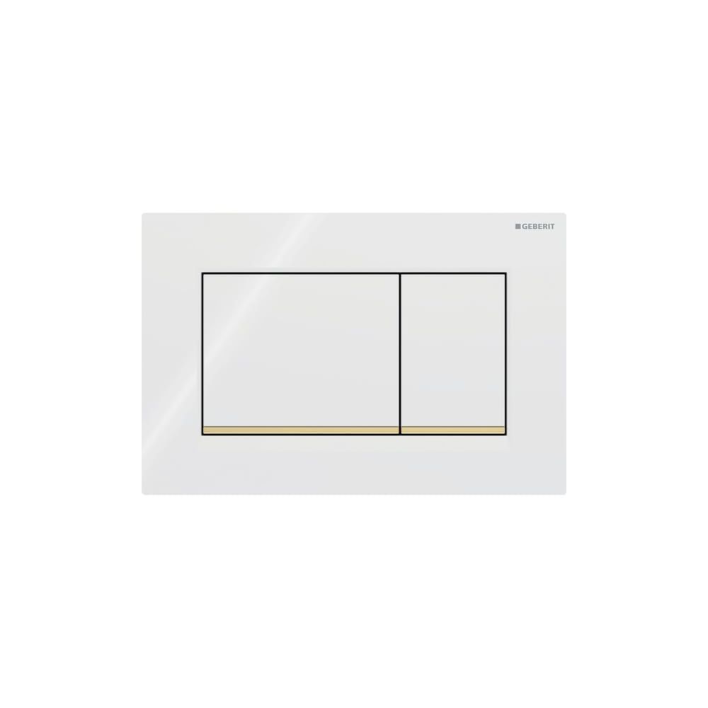 Geberit Sigma 20 (ex Sigma 30) Drückerplatte mit 2-Mengen-Spülung, Weiß, vergoldet... GEBERIT-115883KK1 4025416516767 (Abb. 3)