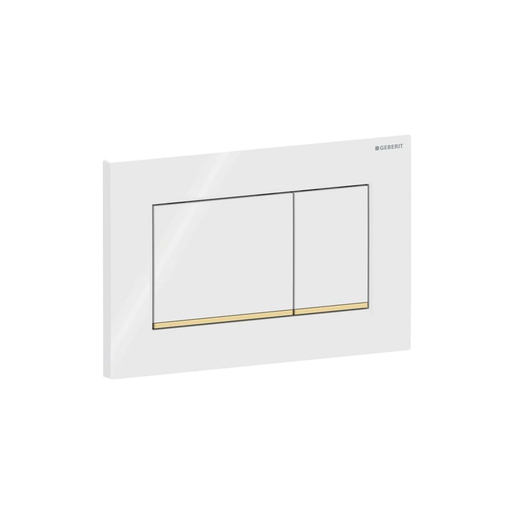 Geberit Drückerplatte Sigma20 mit 2-Mengen-Spülung, Weiß, vergoldet, 115883KK1... GEBERIT-115883KK1 4025416516767 (Abb. 4)