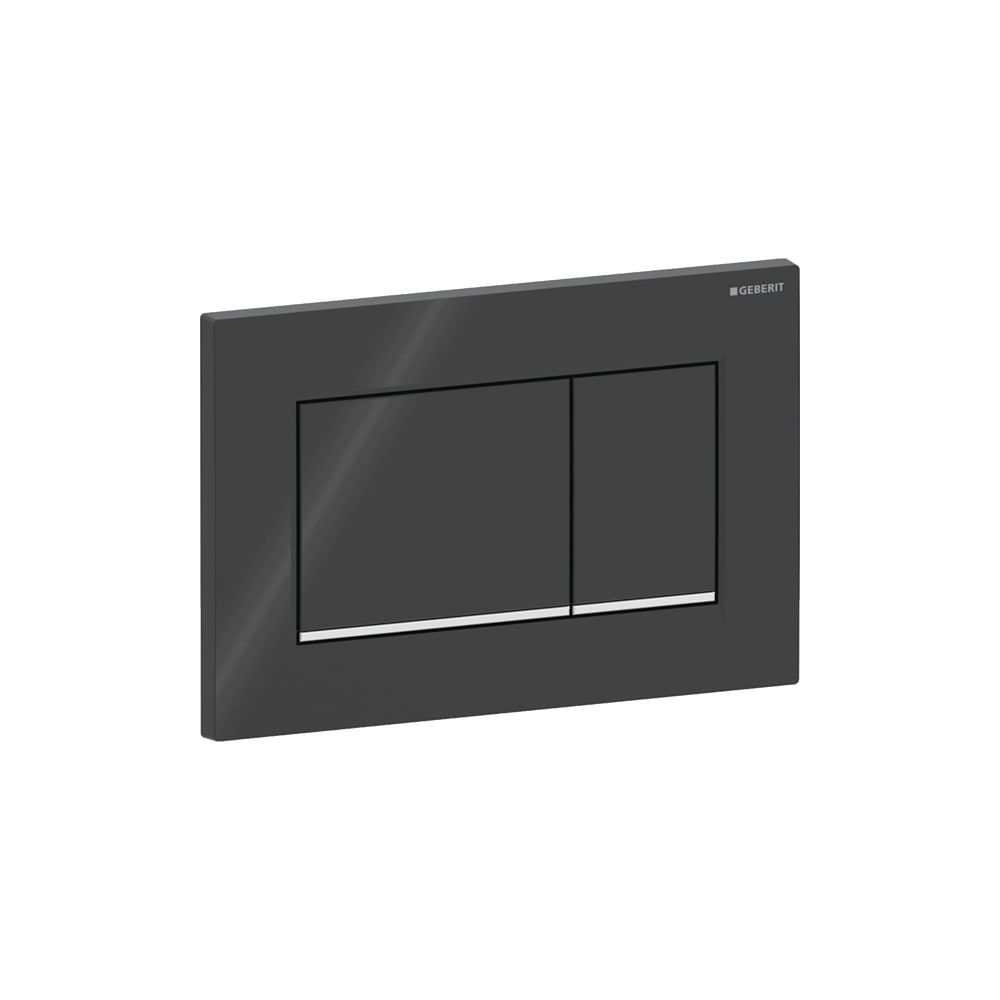 Geberit Drückerplatte Sigma20 mit 2-Mengen-Spülung, Schwarz, Hochglanz verchromt, 11... GEBERIT-115883KM1 4025416516736 (Abb. 4)