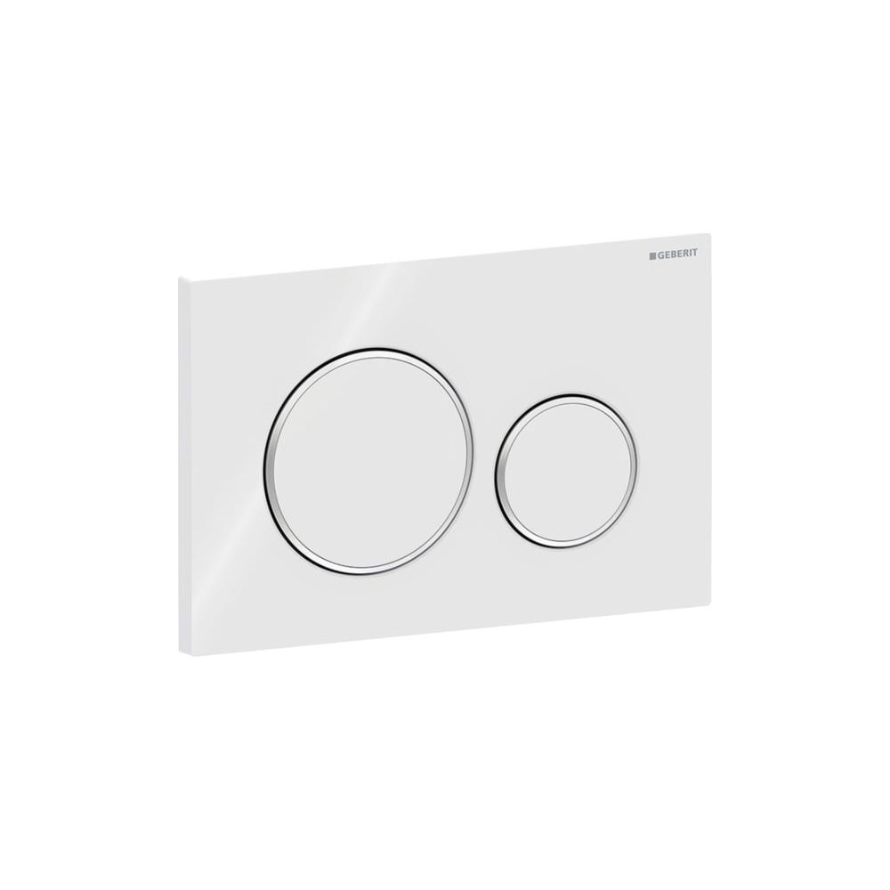 Geberit Drückerplatte Sigma20 mit 2-Mengen-Spülung, Weiß, Hochglanz verchromt, 11588... GEBERIT-115882KJ1 4025416544562 (Abb. 4)