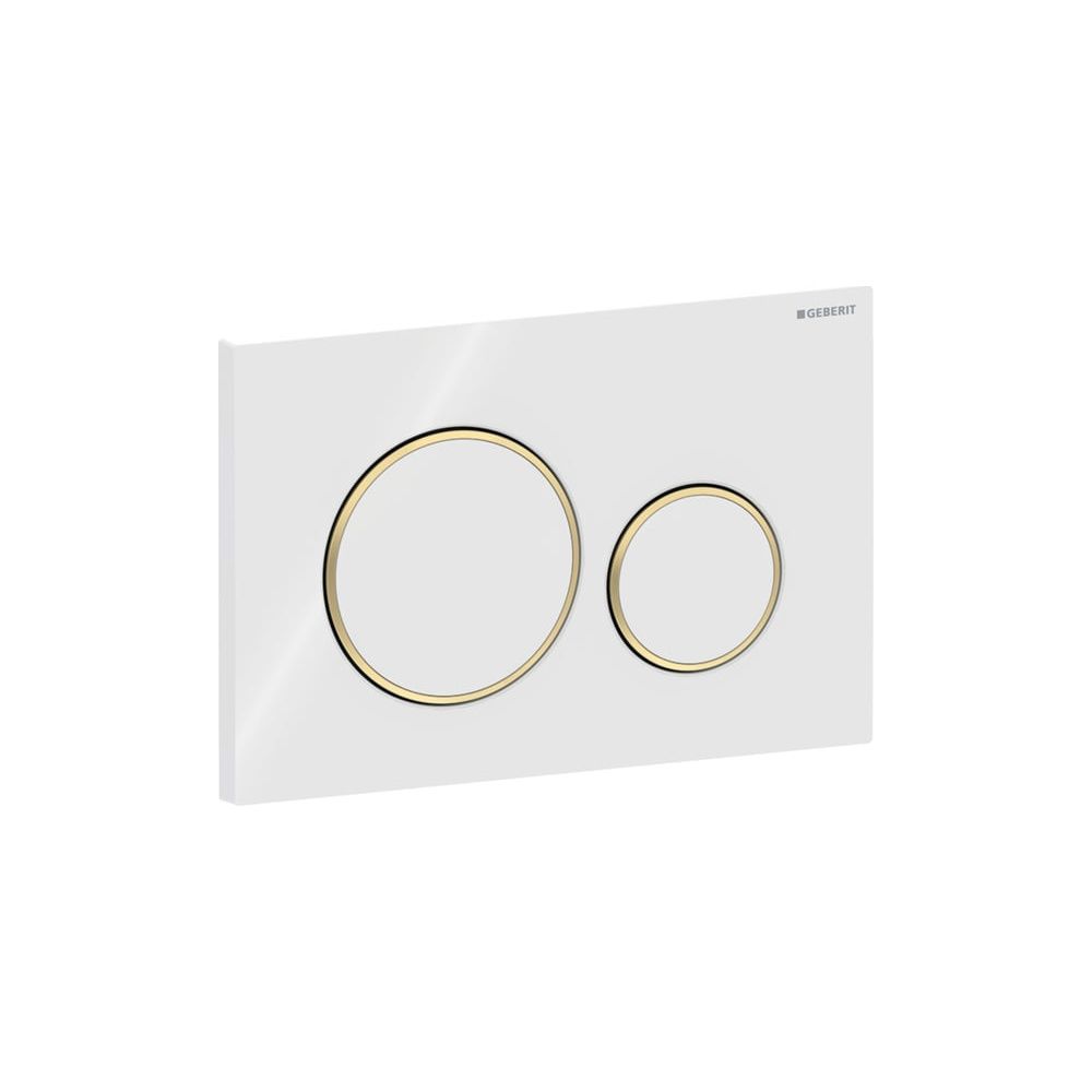 Geberit Drückerplatte Sigma20 mit 2-Mengen-Spülung, Weiß, vergoldet, 115882KK1... GEBERIT-115882KK1 4025416544579 (Abb. 4)