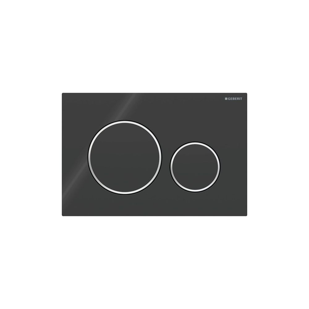 Geberit Sigma 20 Drückerplatte mit 2-Mengen-Spülung, Schwarz, Hochglanz verchromt... GEBERIT-115882KM1 4025416544654 (Abb. 3)