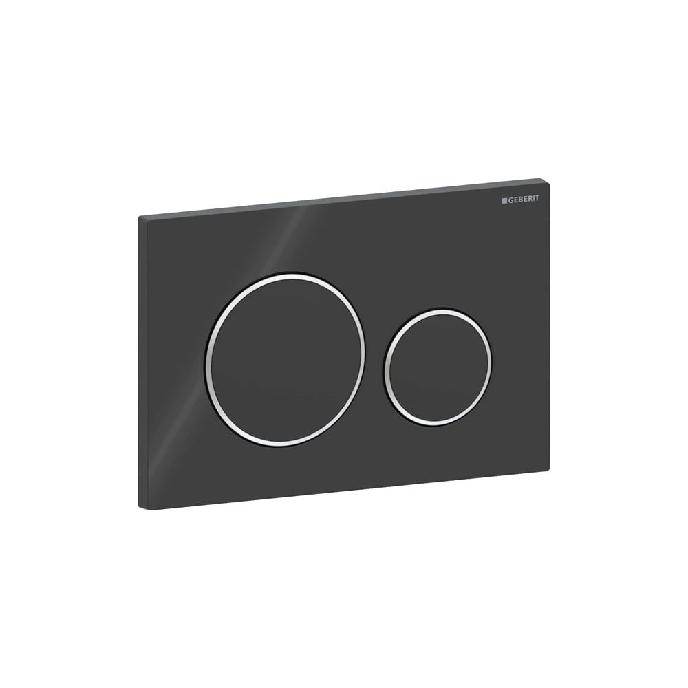 Geberit Drückerplatte Sigma20 mit 2-Mengen-Spülung, Schwarz, Hochglanz verchromt, 11... GEBERIT-115882KM1 4025416544654 (Abb. 4)