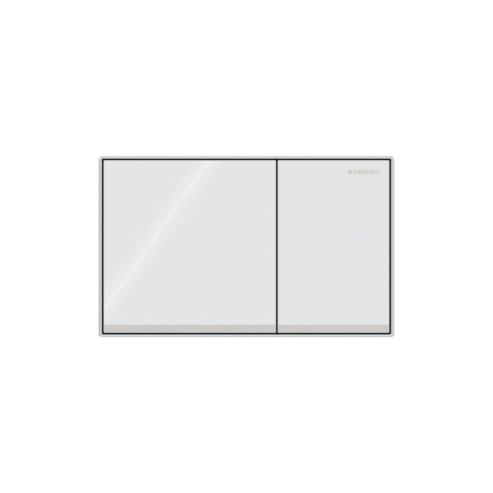 Geberit Sigma 60 Drückerplatte, 2-Mengen-Spülung, Square, flächenbündig Weiß, verspi... GEBERIT-115640SI1 4025416546818 (Abb. 3)