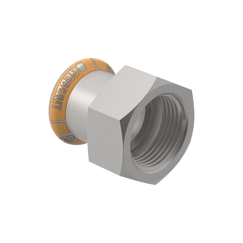 Geberit Mapress Therm Übergang mit Innengewinde d 15mm, Rp 3/8″... GEBERIT-41801 4025410096364 (Abb. 1)