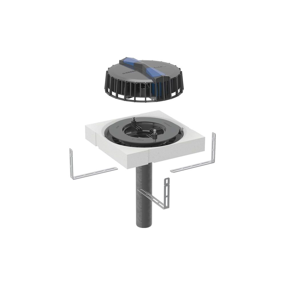 Geberit Dachwassereinlauf Pluvia, vertikal, DN 56, 1-12l/s, 359107001... GEBERIT-359107001 4025410162915 (Abb. 3)