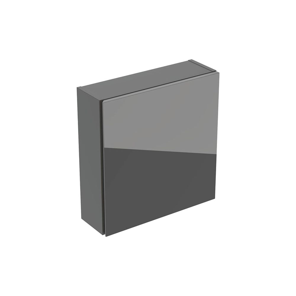 Geberit Hängeschrank quadratisch, mit einer Tür 45x46,7cm, Lava lackiert matt/Glas g... GEBERIT-502319JK2 4025410126832 (Abb. 1)