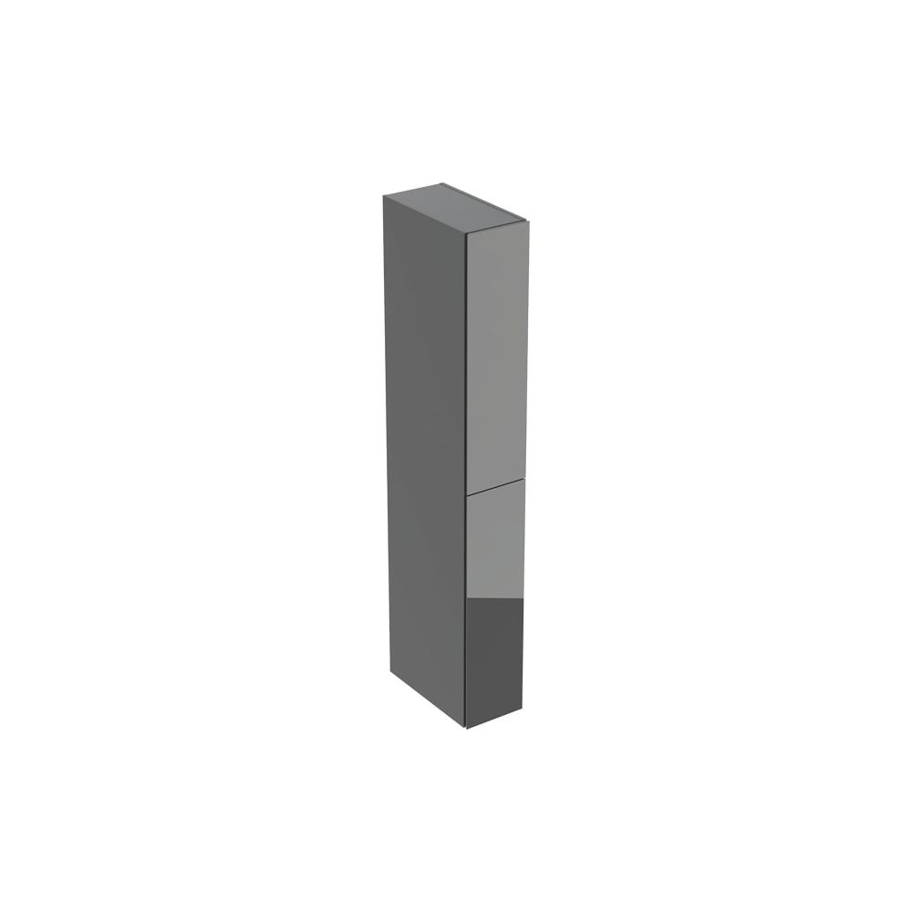 Geberit Hochschrank mit zwei Auszügen 24x180x48cm, Lava matt/Glas, Lava... GEBERIT-503011JK2 4025410144522 (Abb. 1)