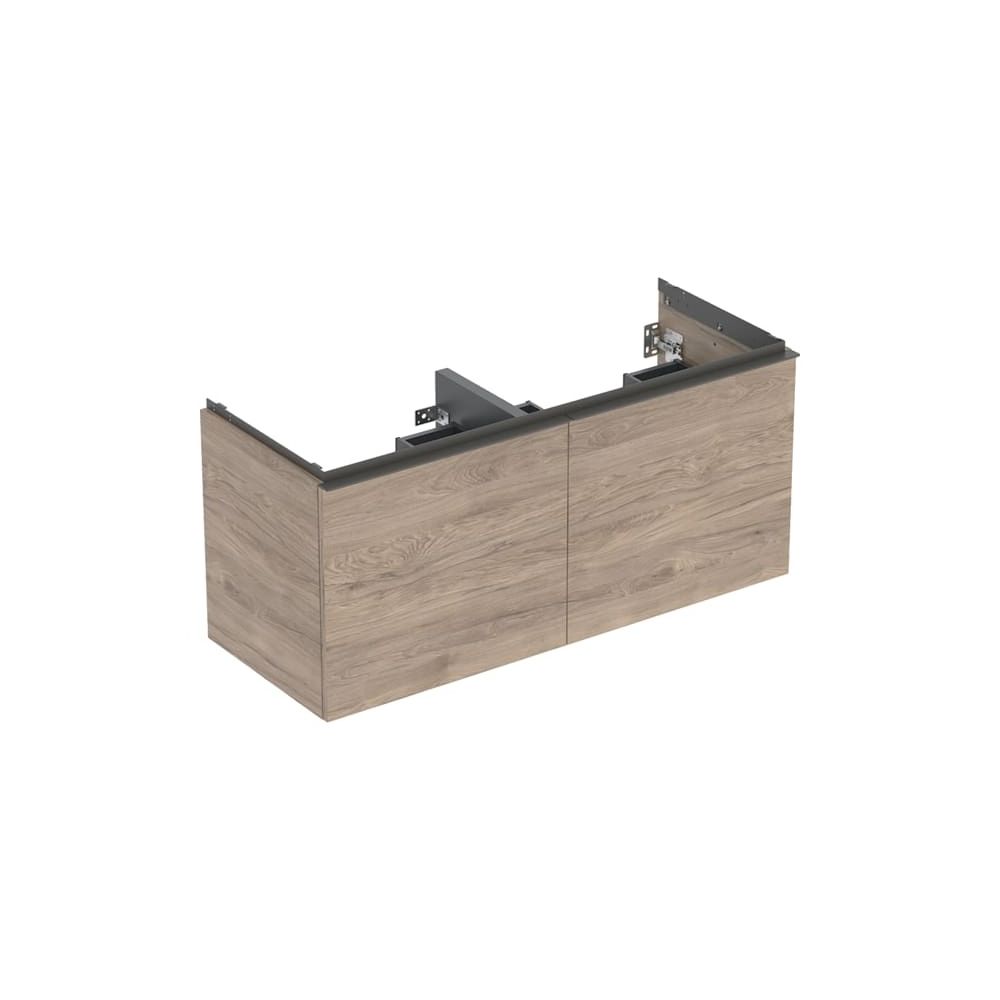 Geberit Acanto Unterschrank für Doppelwaschtisch 2 Schubladen/Innensch Nussbaum hick... GEBERIT-503007JR1 4025410143501 (Abb. 1)