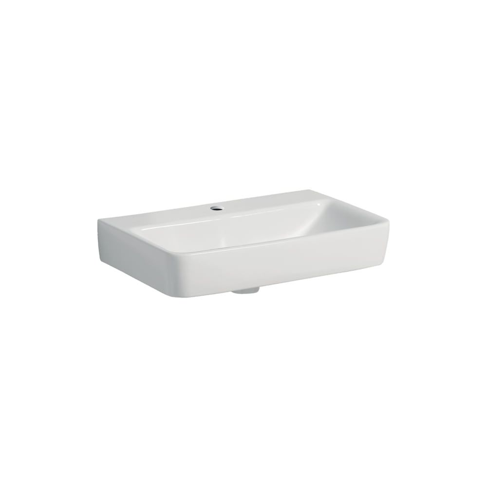 Geberit Renova Compact Waschtisch, 60x37cm, Hahnloch, ohne Überlauf, Weiß... GEBERIT-502999001 4064746008238 (Abb. 1)
