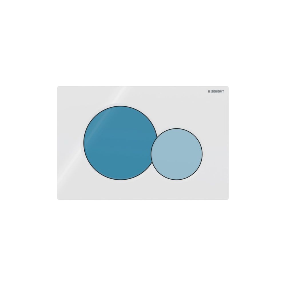 Geberit Sigma 01 Drückerplatte, 2-Mengen-Spülung Round, für Bambini, Ozeanblau... GEBERIT-115770SX5 4064746001536 (Abb. 1)