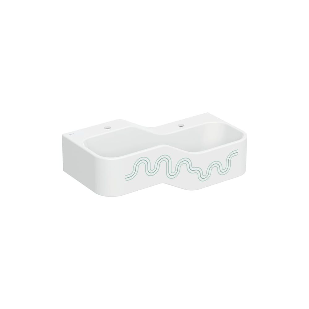 Geberit Bambini Spiel-/Waschlandschaft, 2 Waschplätze, tieferes Becken rechts B 90cm... GEBERIT-502974792 4064746000447 (Abb. 1)