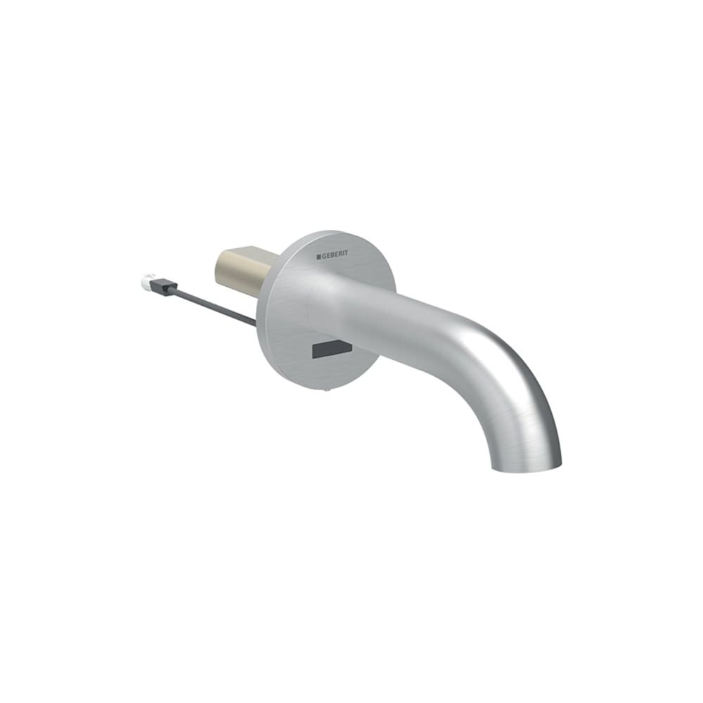 Geberit Piave Waschtischarmatur, Wandmontage Länge 22cm, Edelstahl gebürstet, easy-t... GEBERIT-243677SN1 4025410065544 (Abb. 2)