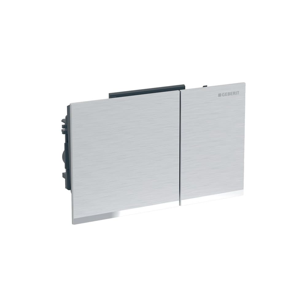 Geberit Omega 60 Drückerplatte, 2-Mengen-Spülung verchromt, gebürstet, easy-to-clean... GEBERIT-243118GH1 4025416363842 (Abb. 2)