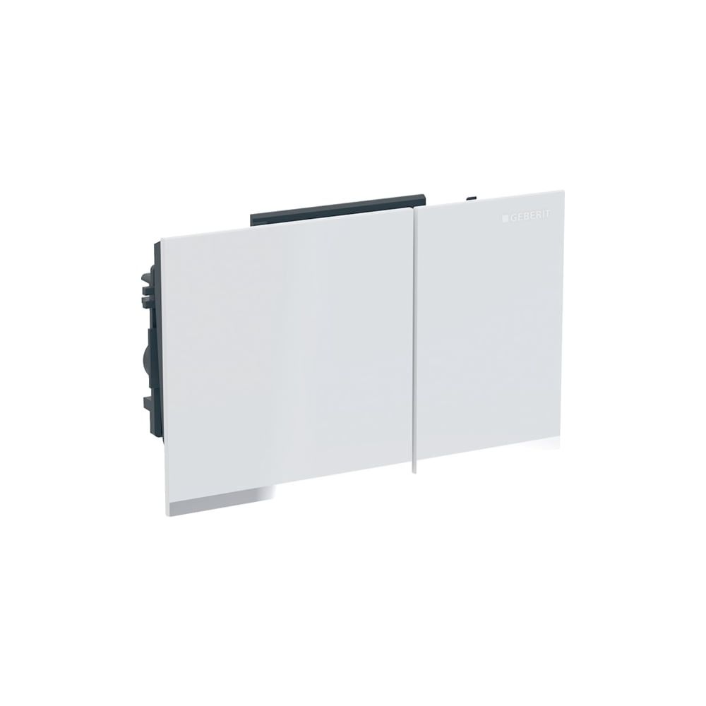 Geberit Omega 60 Drückerplatte, 2-Mengen-Spülung Weiß, verspiegelt, Hochglanz verchr... GEBERIT-243118SI1 4025416363804 (Abb. 2)