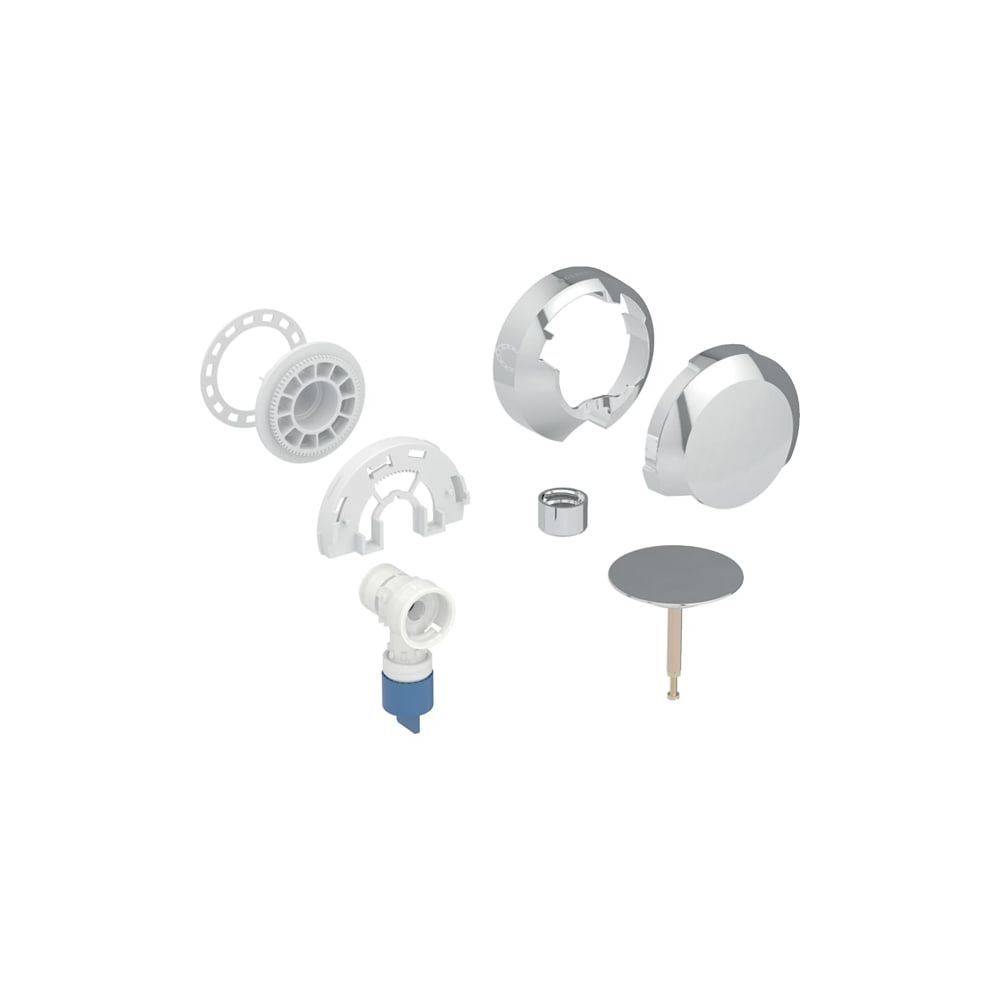 Geberit Fertigbauset für Badewannenablauf d 52mm, mit Zulauf hochglanz verchromt... GEBERIT-245454211 4025410646668 (Abb. 2)