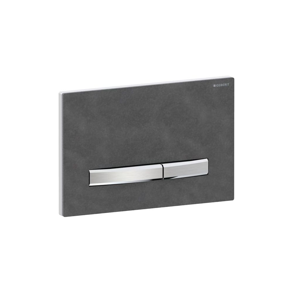 Geberit Drückerplatte Sigma50, 2-Mengen-Spülung, Square, Mustang-Schiefer, Metallfar... GEBERIT-115788JM2 4025416453864 (Abb. 4)