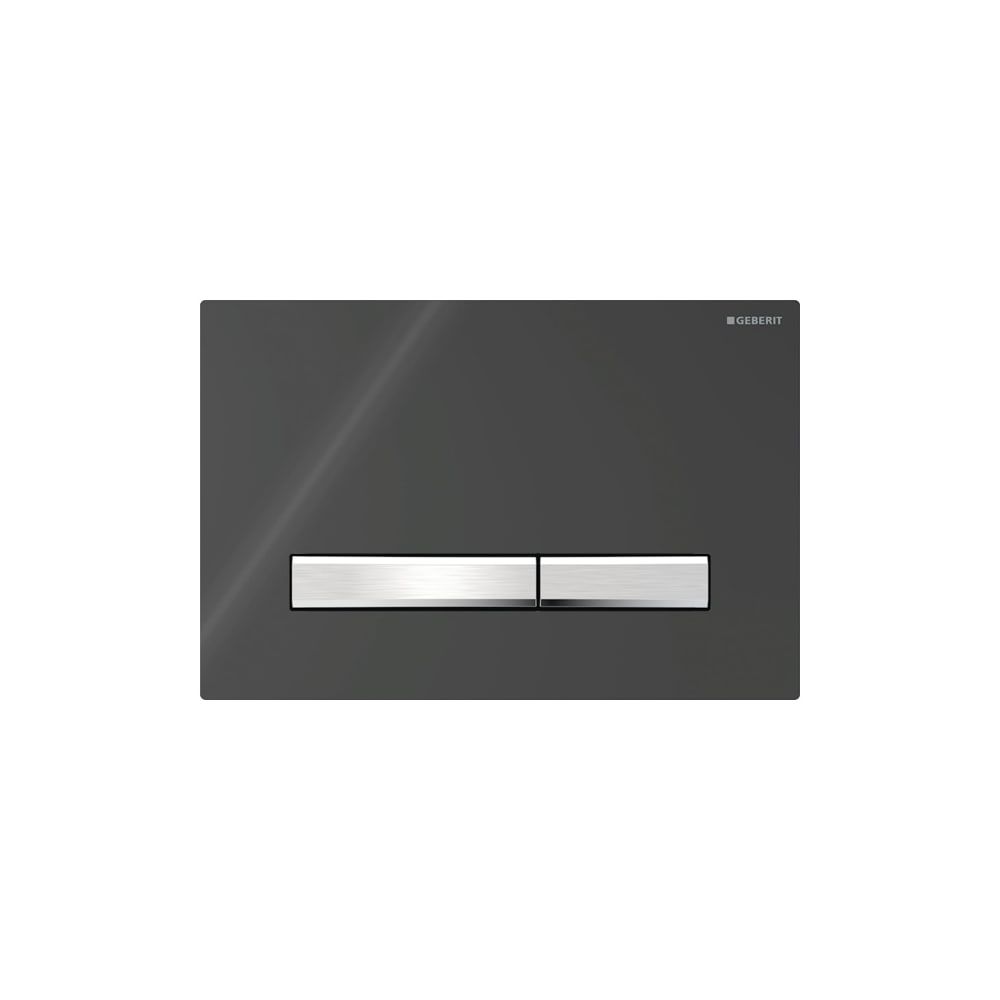 Geberit Sigma 50 Drückerplatte, 2-Mengen-Spülung, Square, Schwarz, Metallfarbe verch... GEBERIT-115788DW2 4025416453307 (Abb. 3)