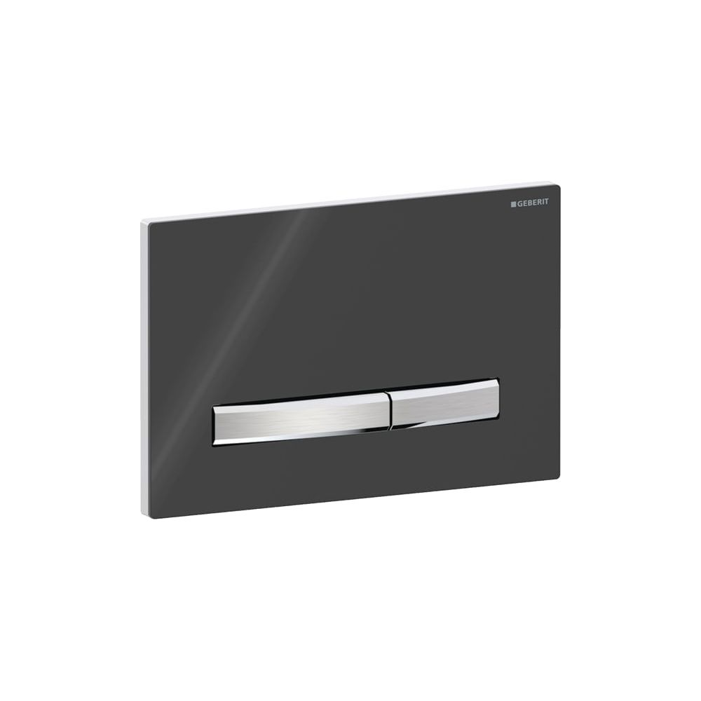 Geberit Drückerplatte Sigma50, 2-Mengen-Spülung, Square, Schwarz, Metallfarbe verchr... GEBERIT-115788DW2 4025416453307 (Abb. 4)