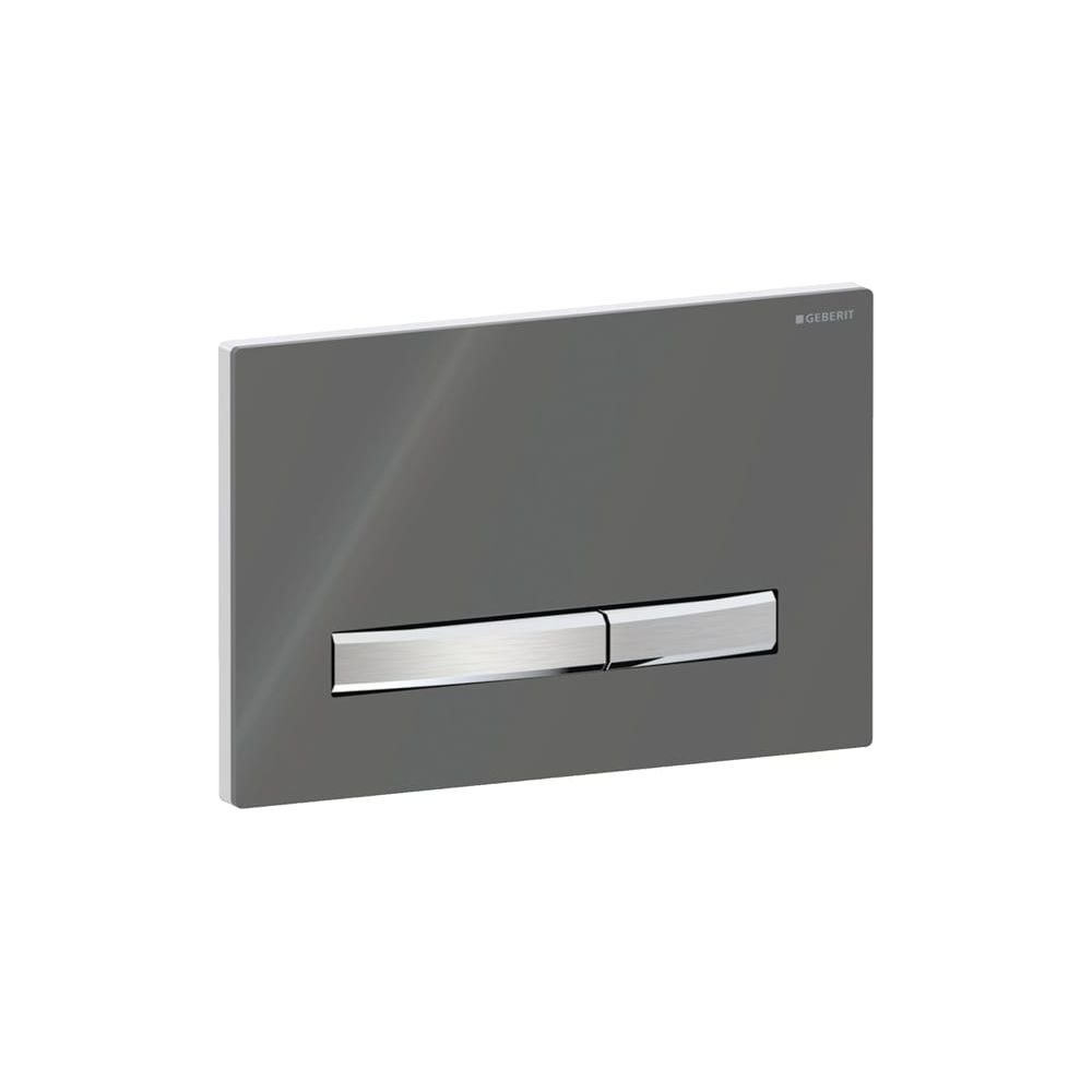 Geberit Drückerplatte Sigma50, 2-Mengen-Spülung, Square, Rauchglas verspiegelt, Meta... GEBERIT-115788SD2 4025416454304 (Abb. 4)