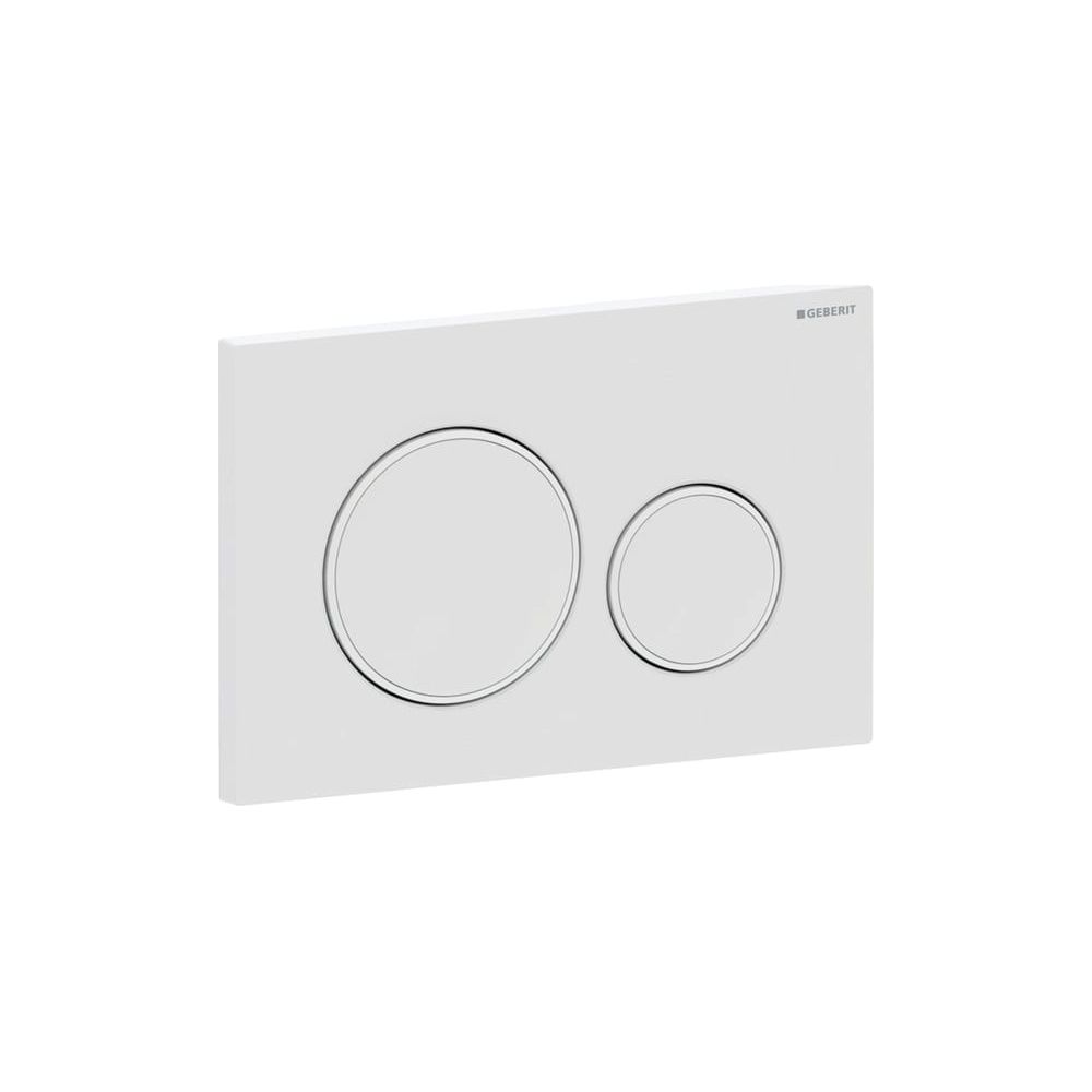Geberit Drückerplatte Sigma20 mit 2-Mengen-Spülung, Weiß Weiß matt lackiert, Easy to... GEBERIT-115882011 4025410759542 (Abb. 5)