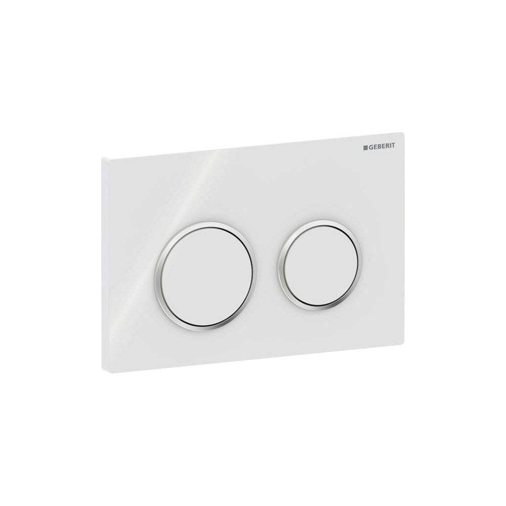 Geberit Drückerplatte Kappa 21, 2-Mengen-Spülung Platte und Tasten, Weiß, Hochglanz ... GEBERIT-115240KJ1 4025416100256 (Abb. 5)