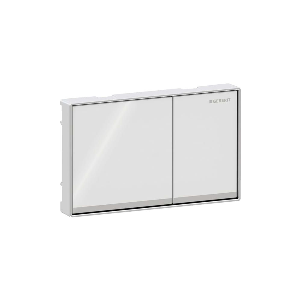 Geberit Betätigungsplatte Omega60, 114x184x25mm, Zinkdruckguss/Glas, Weiß/Verspiegel... GEBERIT-115081SI1 4025416301349 (Abb. 5)