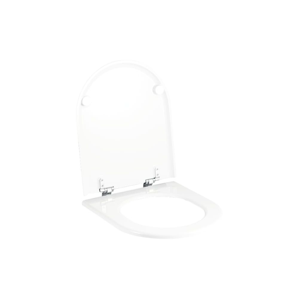Geberit Courreges WC-Sitz ohne Absenkautomatik, Befestigung vorne, Weiß/glänzend... GEBERIT-572700000 4022009160314 (Abb. 2)