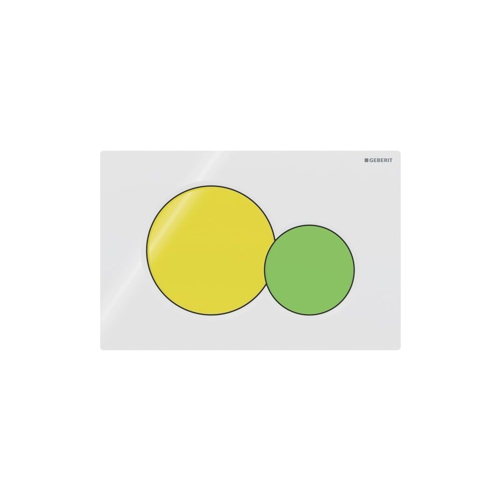 Geberit Sigma 01 Drückerplatte, 2-Mengen-Spülung Weiß, gelb, grün... GEBERIT-115770LA5 4025416854722 (Abb. 3)