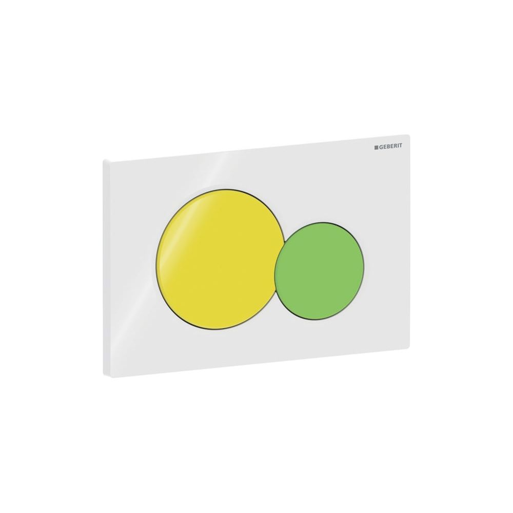 Geberit Sigma 01 Drückerplatte, 2-Mengen-Spülung Weiß, gelb, grün... GEBERIT-115770LA5 4025416854722 (Abb. 4)