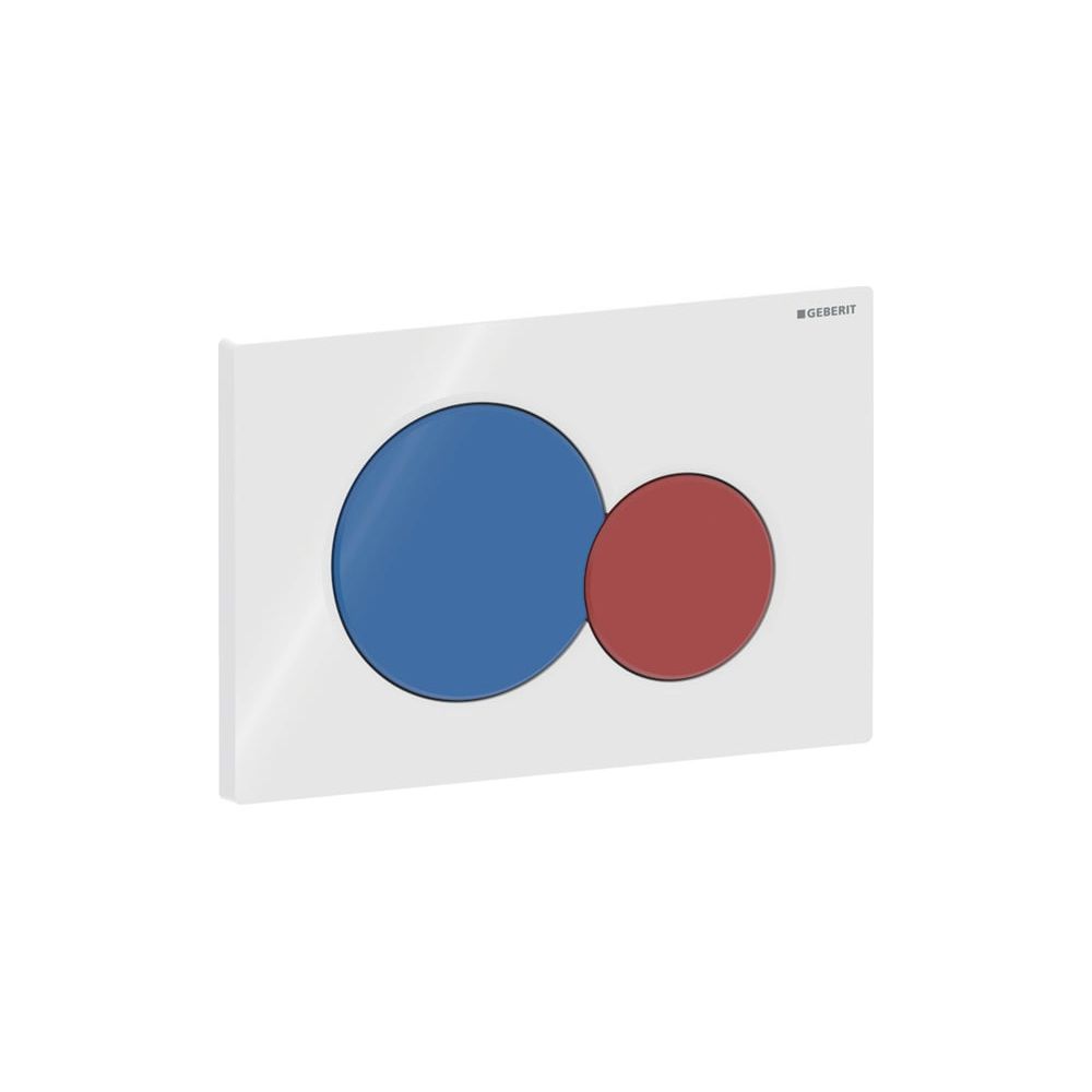 Geberit Drückerplatte Sigma01 rund, 2-Mengen-Spülung, für WC Bambini, Weiß/Ultramari... GEBERIT-115770LB5 4025416854791 (Abb. 4)