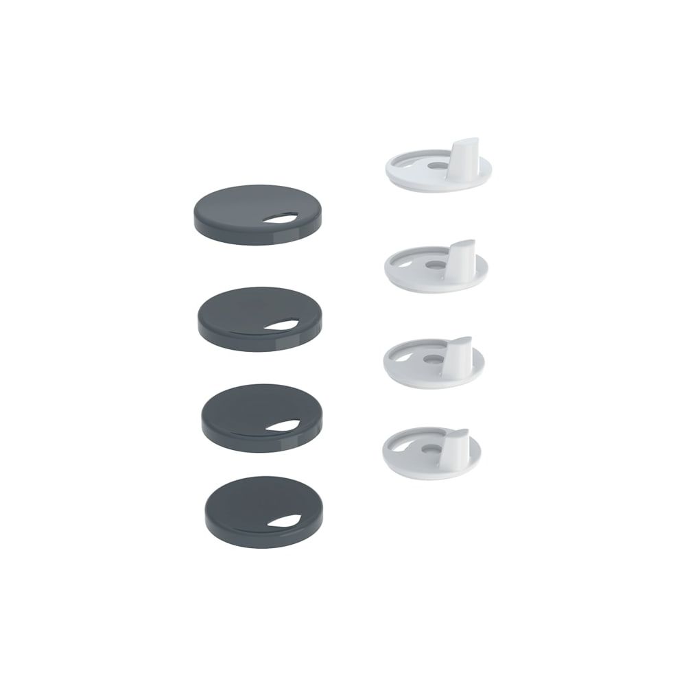Geberit Set Puffer für Dusch-WC-Sitzring fixiert, für Geberit AquaClean Mera Classic... GEBERIT-244108001 4025416222668 (Abb. 2)
