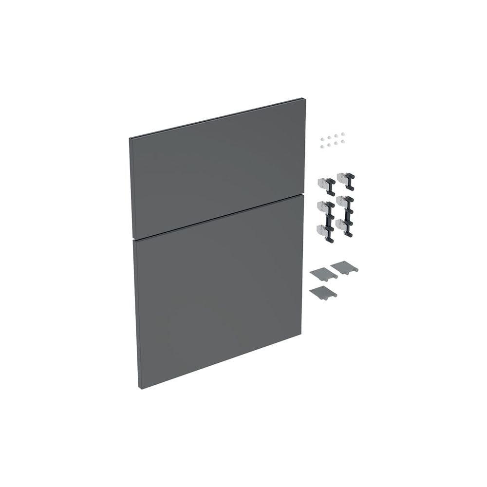 Geberit iCon Set Schubladenfronten für niedrigen Seitenschrank, 2 Schubladen, Breite... GEBERIT-245285001 4025410582416 (Abb. 2)
