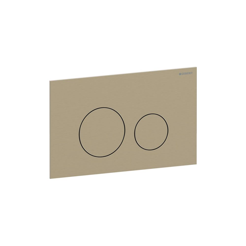 Geberit Sigma40 Betätigungsplatte, rund, 2-Mengen-Spülung Platte, Taste Messing gebü... GEBERIT-115628QF1 4064746006784 (Abb. 2)