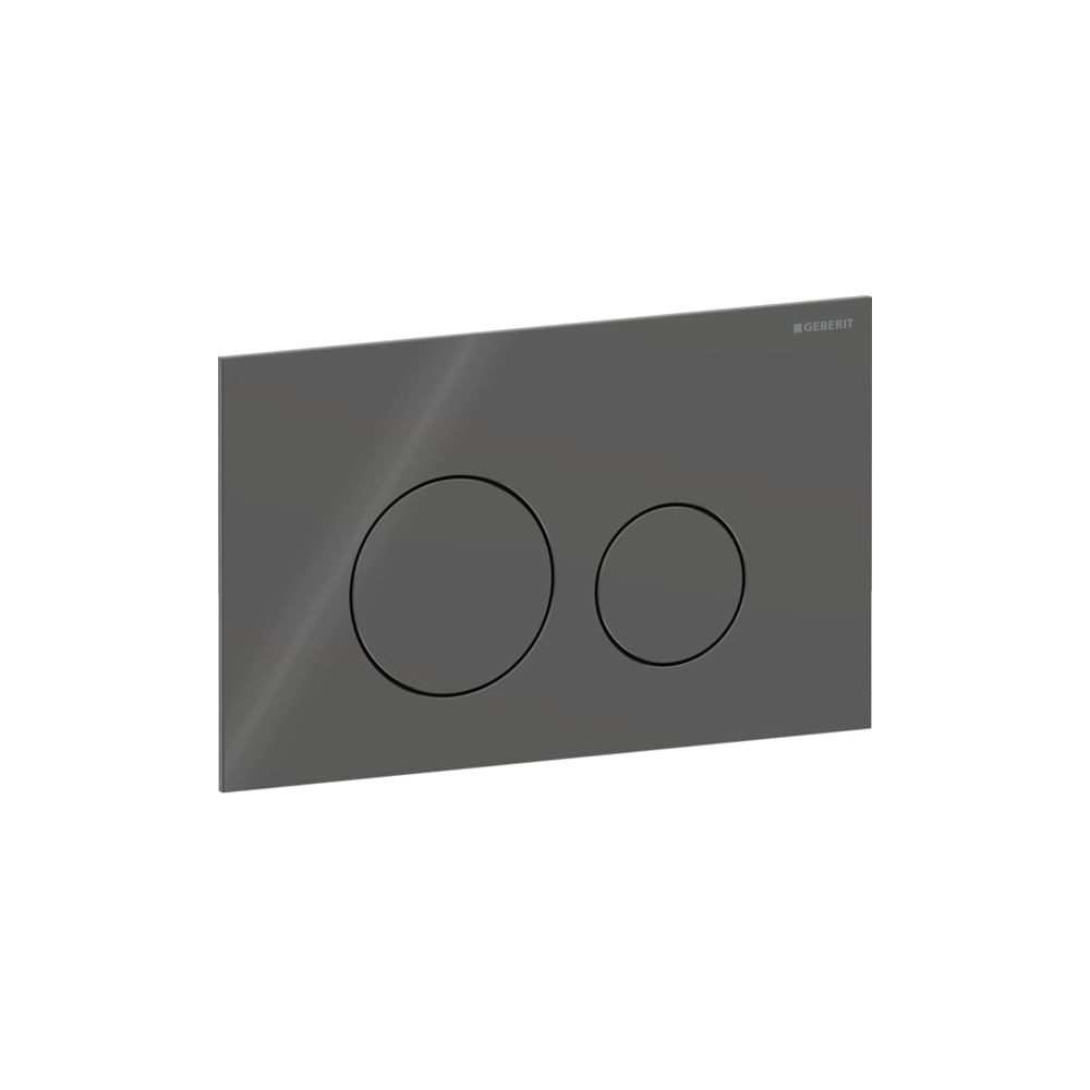 Geberit Sigma40 Betätigungsplatte, rund, 2-Mengen-Spülung Platte, Taste Lava, Glas g... GEBERIT-115628JK1 4064746006845 (Abb. 2)