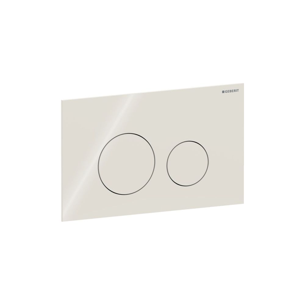 Geberit Sigma40 Betätigungsplatte, rund, 2-Mengen-Spülung Platte, Taste Sandgrau, Gl... GEBERIT-115628JL1 4064746006869 (Abb. 2)