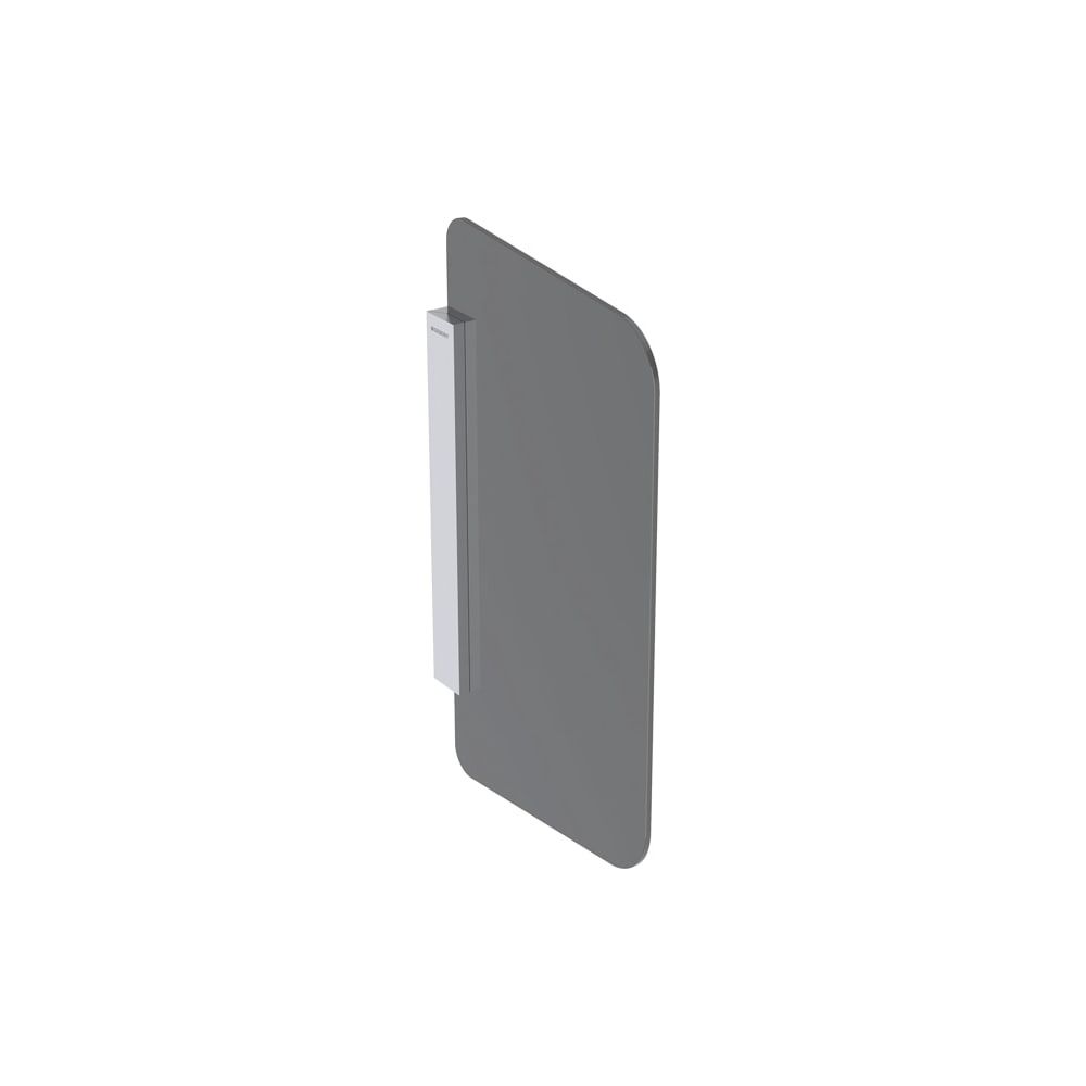 Geberit Urinaltrennwand Glas Halterung Aluminium gebürstet, Glas Anthrazit, satinier... GEBERIT-115211CD1 4025416561569 (Abb. 3)